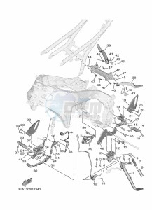 XSR900 MTM890 (BEA1) drawing STAND & FOOTREST