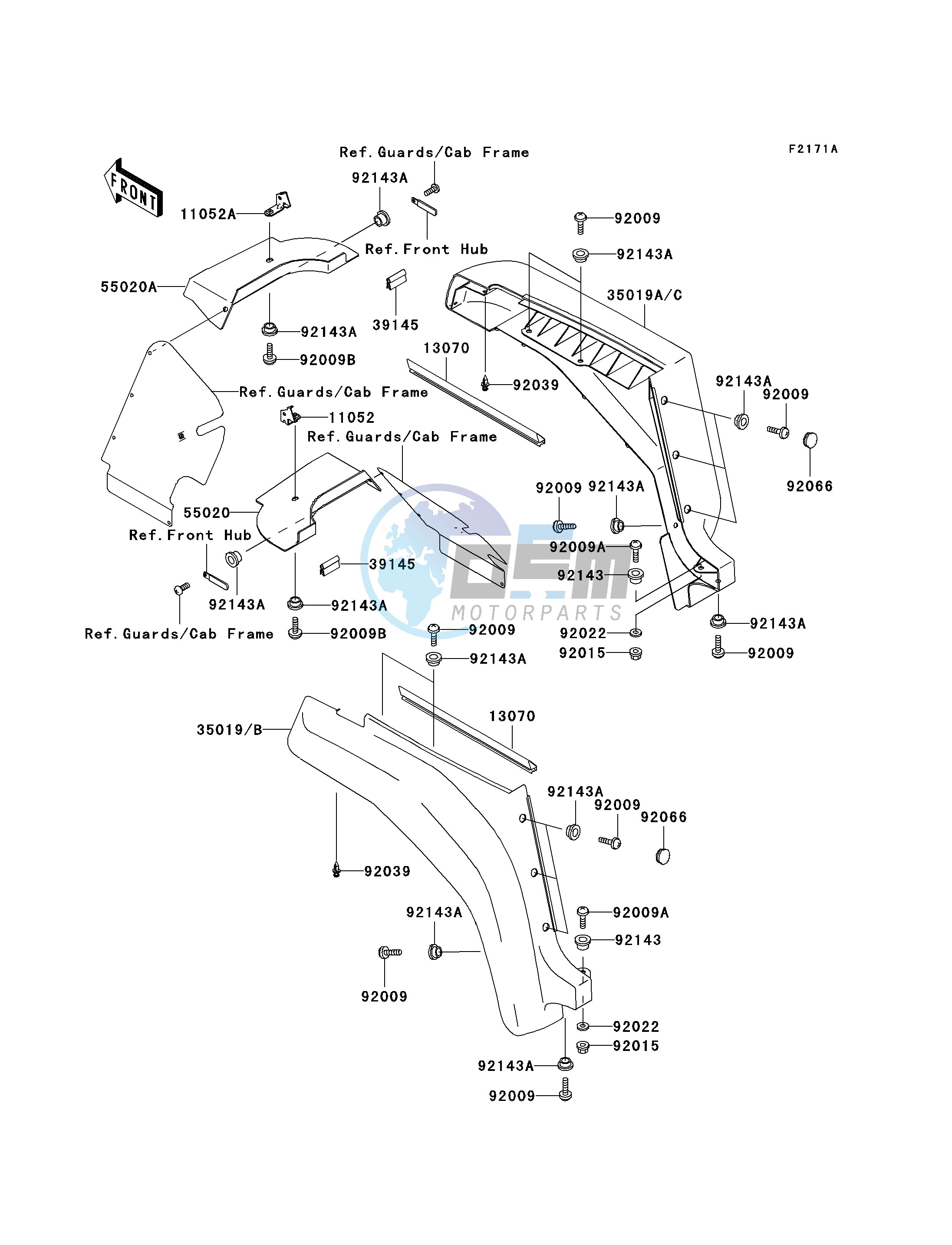 FRONT FENDER-- S- --- KAF620-F2_F3- -