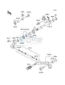 Z1000SX ABS ZX1000HDF FR GB XX (EU ME A(FRICA) drawing Gear Change Mechanism