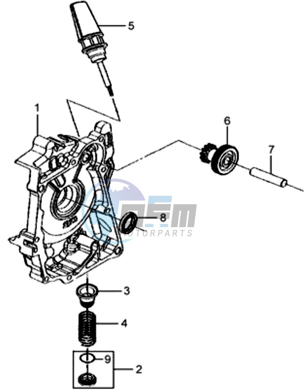 CRANKCASE RIGHT / START MOTOR