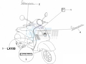 LX 150 4T E3 Vietnam drawing Plates - Emblems