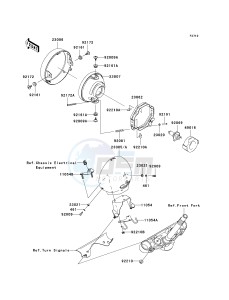 VN 900 C [VULCAN 900 CUSTOM] (7F-9FA) C9FA drawing HEADLIGHT-- S- -