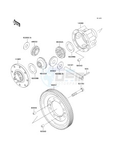 KAF 950 G [MULE 4010 TRANS4X4 DIESEL] (G9F-GAF) GAF drawing DIFFERENTIAL