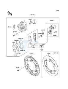 KLX450R KLX450ACF EU drawing Front Brake