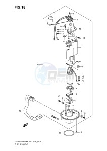 GSX1300BK (E3-E28) drawing FUEL PUMP