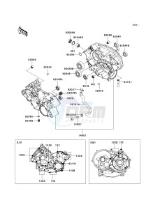 KVF 650 A [PRAIRIE 650 4X4] (A1) [PRAIRIE 650 4X4] drawing CRANKCASE