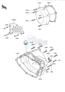 KDX 175 A [KDX175] (A2-A3) [KDX175] drawing ENGINE COVERS -- 81-82 A2_A3- -