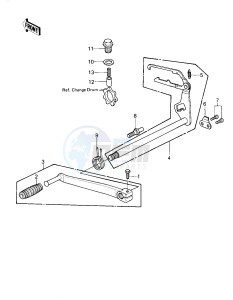 KZ 440 A [LTD] (A1) [LTD] drawing GEAR CHANGE MECHANISM -- 80 A1- -