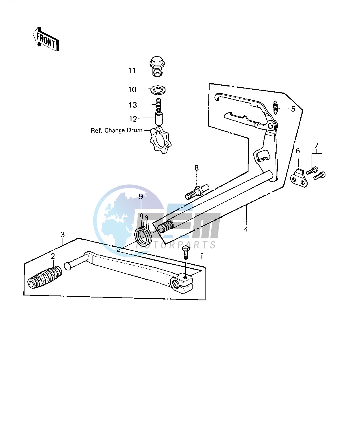 GEAR CHANGE MECHANISM -- 80 A1- -