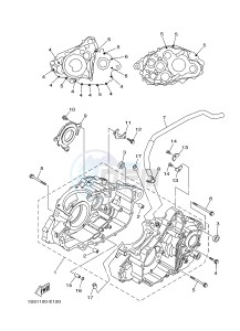 YFM700R YFM700RE RAPTOR 700R (1PE6 1PE7 1PE8) drawing CRANKCASE