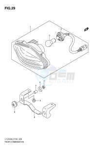 LT-Z400 (E33) drawing REAR COMBINATION