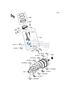 ZZR1400 ABS ZX1400JHF GB XX (EU ME A(FRICA) drawing Crankshaft/Piston(s)