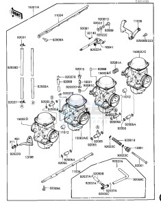 ZN 700 A [LTD SHAFT] (A1-A2) [LTD SHAFT] drawing CARBURETOR ASSY -- ZN700-A1- -