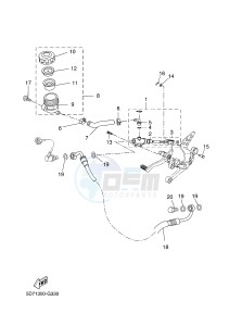 YZF-R125 R125 (5D7W 5D7W 5D7W 5D7W) drawing REAR MASTER CYLINDER