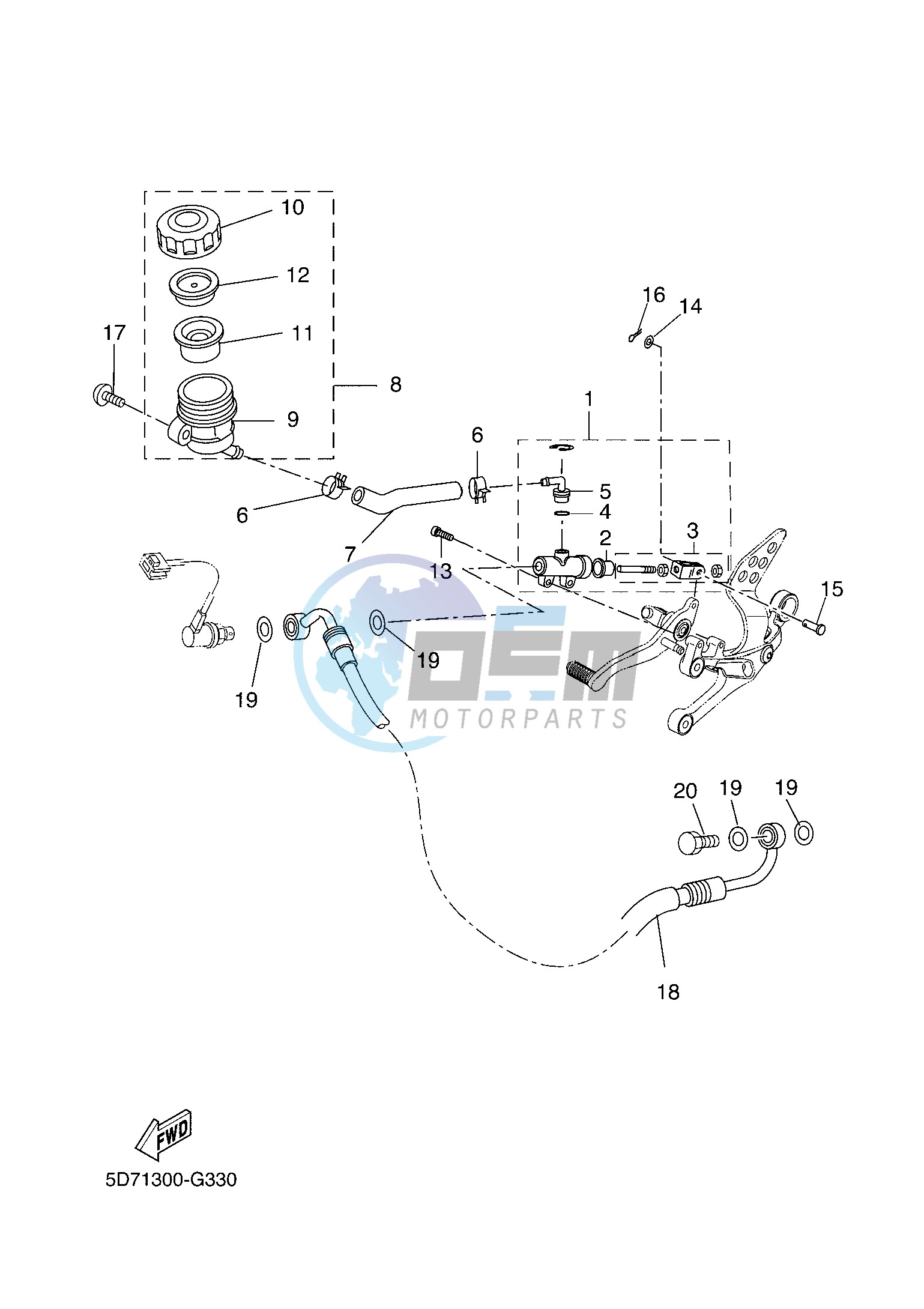 REAR MASTER CYLINDER