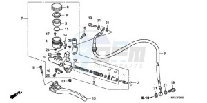 CB1000RA9 UK - (E / ABS MPH) drawing CLUTCH MASTER CYLINDER