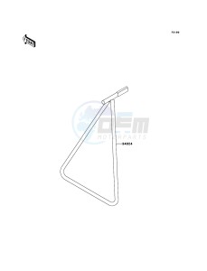 KX250F KX250YBF EU drawing Stand(s)