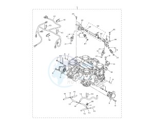 V-MAX 1700 drawing THROTTLE BODY