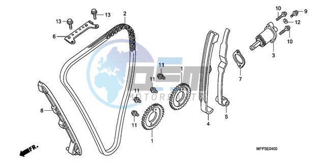 CAM CHAIN/TENSIONER