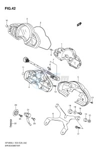 SFV650 (E3-E28) Gladius drawing SPEEDOMETER (SFV650AL1 E28)