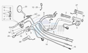 California 1100 Vintage Classic-Touring drawing Handlebar - controls