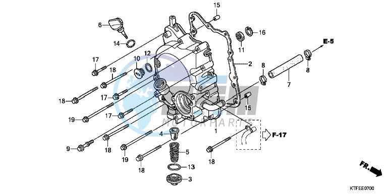 RIGHT CRANKCASE COVER