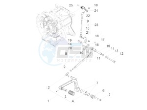 Audace 1400 1380 drawing Gear lever