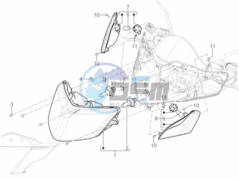 Front headlamps - Turn signal lamps