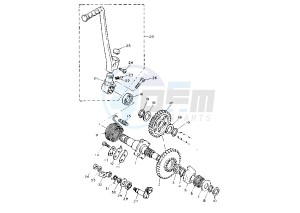 TT K 600 drawing STARTING CLUTCH