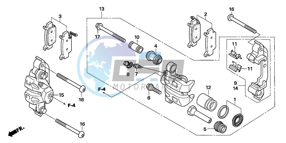 FRONT BRAKE CALIPER