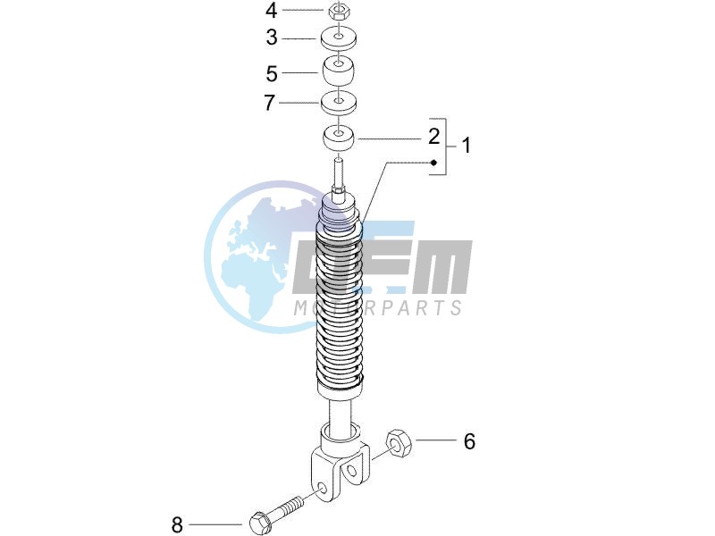 Rear suspension - Shock absorbers