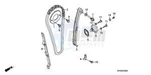 CRF230F9 Australia - (U) drawing CAM CHAIN/TENSIONER