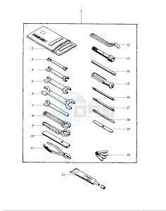 KZ 400 D (D) drawing OWNER TOOLS -- 74 -75 KZ400_KZ400D- -