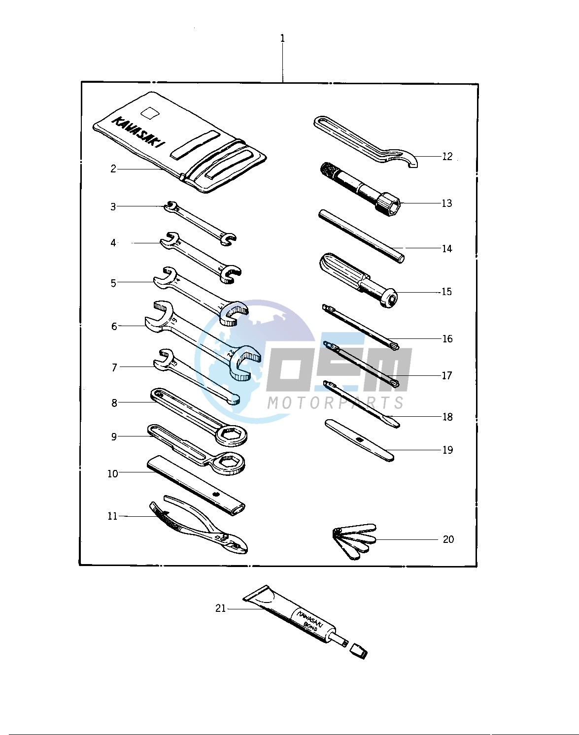 OWNER TOOLS -- 74 -75 KZ400_KZ400D- -