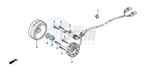 CRF250R drawing GENERATOR