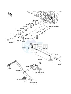 VN1700 CLASSIC TOURER VN1700C9F GB XX (EU ME A(FRICA) drawing Gear Change Mechanism