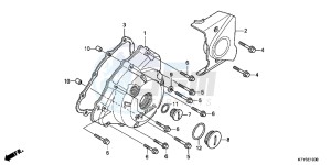 CBR125RWB CBR125RW E drawing LEFT CRANKCASE COVER