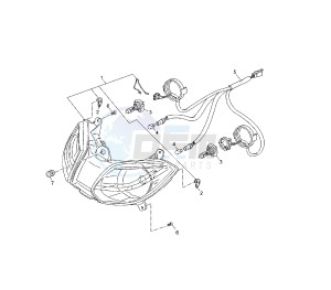 YP R X-MAX 250 drawing HEADLIGHT