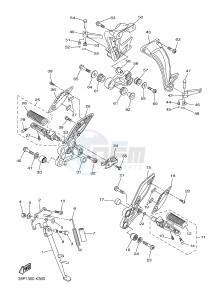 FZ8-N FZ8 (NAKED) 800 (2SH7) drawing STAND & FOOTREST