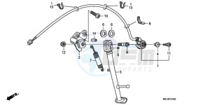 CBR600RR9 France - (F / CMF SPC) drawing STAND