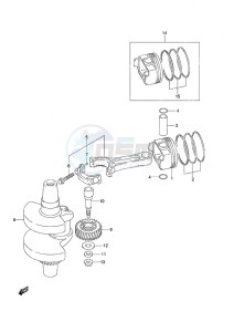 DF 25 V-Twin drawing Crankshaft