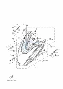 MWS125-C TRICITY 125 (BU5G) drawing HEADLIGHT