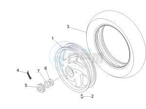 LX 50 4T NL drawing Rear Wheel