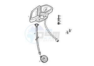 SENDA R X-RACE - 50 cc drawing DASHBOARD UNIT