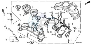 CBR125RW9 France - (F / CMF WH) drawing METER (CBR125RW7/RW9/RWA)