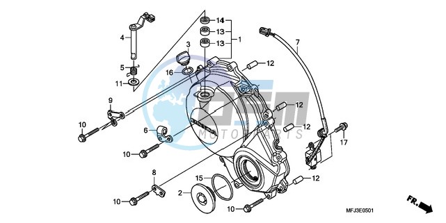 RIGHT CRANKCASE COVER (CBR600RR9,A/RA9,A)