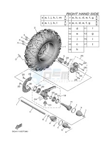 YXF850ES YXF85WPSJ WOLVERINE X (BG41) drawing FRONT WHEEL 2