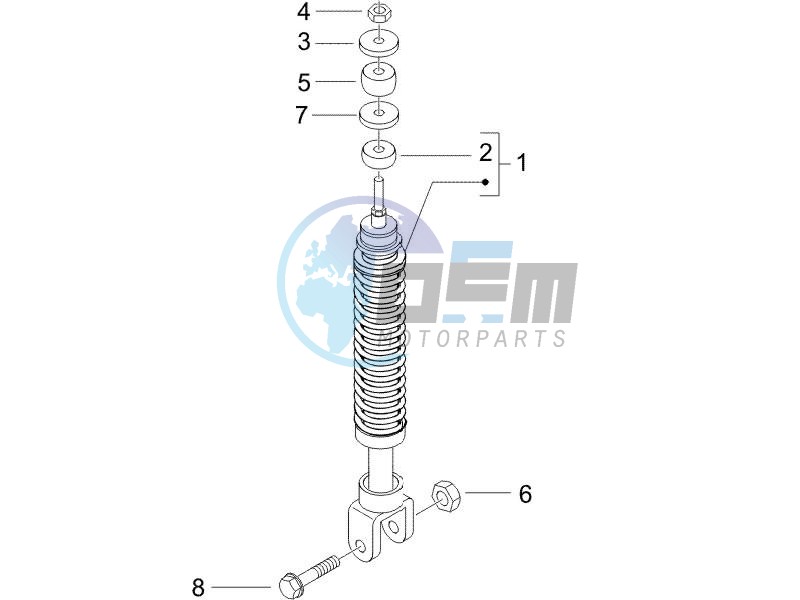 Rear suspension - Shock absorbers