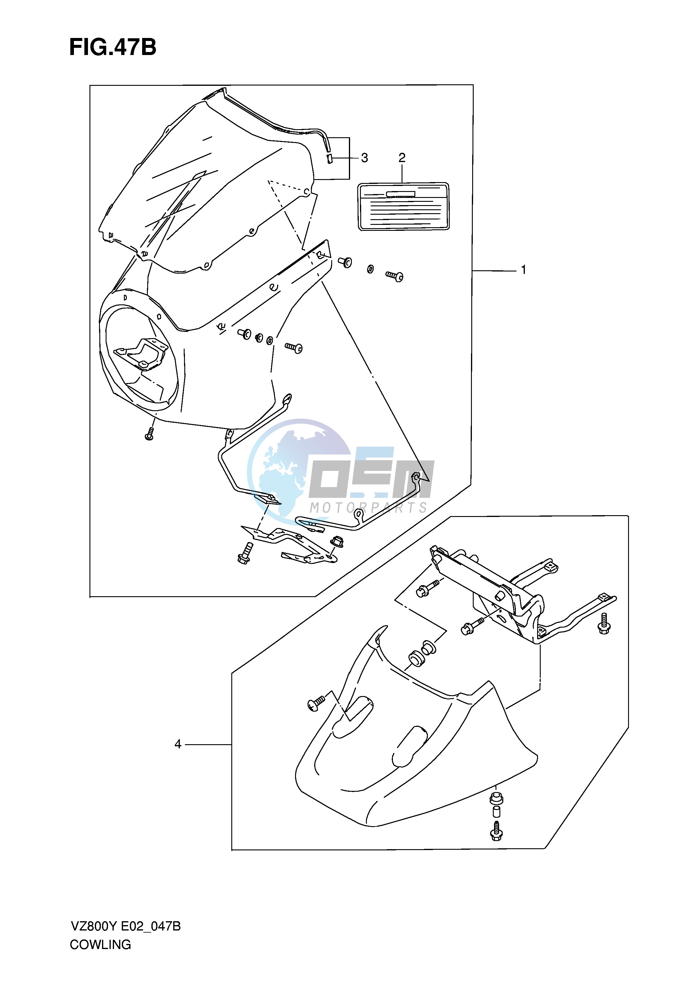 COWLING (OPTIONAL, MODEL K1 K2 K3)