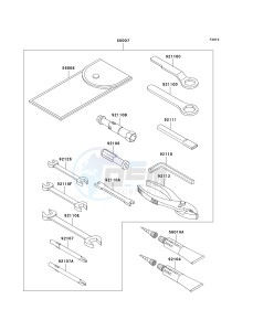 VN 800B [VULCAN 800 CLASSIC] (B6-B9) [VULCAN 800 CLASSIC] drawing OWNERS TOOLS